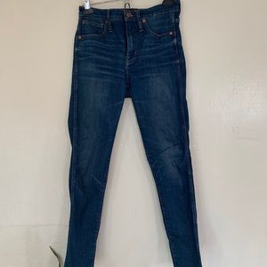 Madewell 9” High Rise Skinny (28) Raw Hem